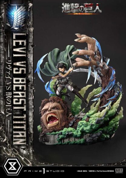 Attack on Titan Ultimate Premium Masterline Series Statue 1/4 Levi Versus Beast Titan Bonus Version 73 cm – Bild 12