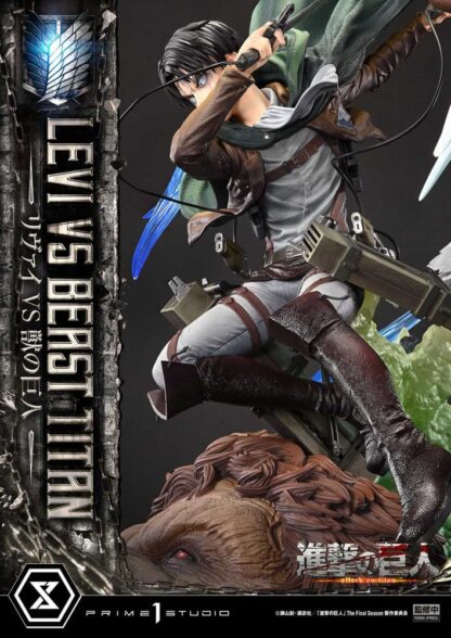 Attack on Titan Ultimate Premium Masterline Series Statue 1/4 Levi Versus Beast Titan Bonus Version 73 cm – Bild 15