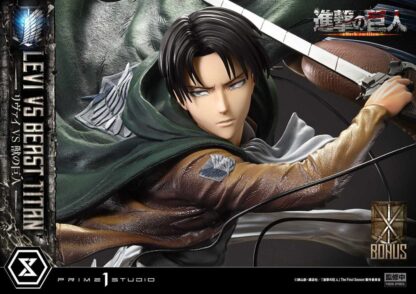 Attack on Titan Ultimate Premium Masterline Series Statue 1/4 Levi Versus Beast Titan Bonus Version 73 cm – Bild 25