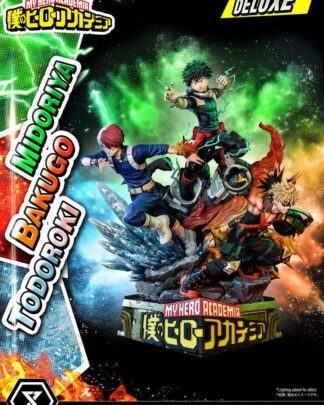 My Hero Academia: Deluxe Midoriya with Bakugo and Todoroki 1:4 Scale Statue