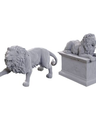 WizKids Deep Cuts Miniatures Miniaturen unbemalt 2er-Pack Stone Lion