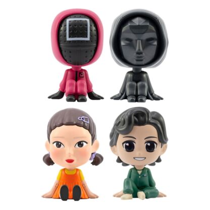 Squid Game Bobble Hero Wackelkopf-Figuren (Blind Box Ver.) 6 cm Display (12)