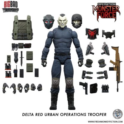 Operation: Monster Force Actionfigur 1/12 Delta Red Urban Operations Trooper 15 cm – Bild 2