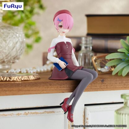 Re:Zero Starting Life in Another World Noodle Stopper PVC Statue Ram Book Girl Ver. 14 cm – Bild 2