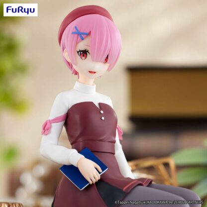 Re:Zero Starting Life in Another World Noodle Stopper PVC Statue Ram Book Girl Ver. 14 cm – Bild 4