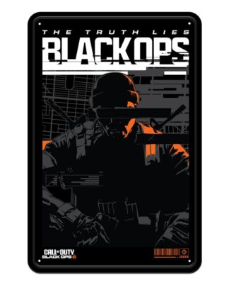 Call of Duty: Black Ops 6 Me­tall­schild Black Ops 6 20 x 30 cm