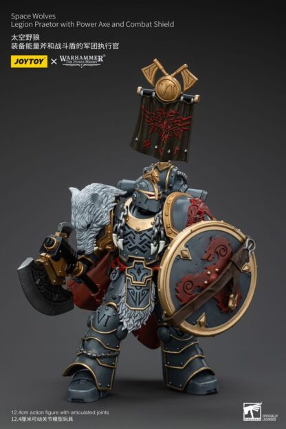 Warhammer The Horus Heresy Actionfigur 1/18 Space Wolves Legion Praetor with Power Axe and Combat Shield 12 cm – Bild 7
