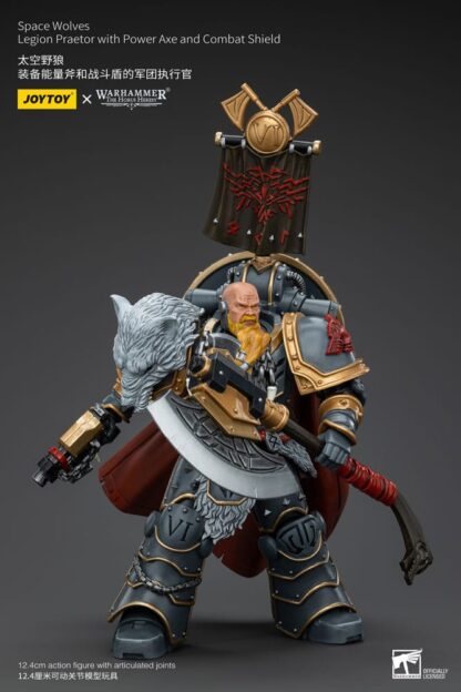 Warhammer The Horus Heresy Actionfigur 1/18 Space Wolves Legion Praetor with Power Axe and Combat Shield 12 cm – Bild 8