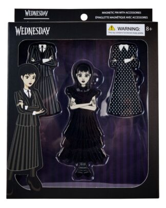 Wednesday by Loungefly Pin Ansteck-Pins 4er-Set Wednesday Addams Paper Doll 3 cm