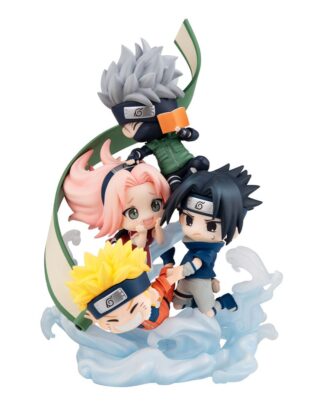 Naruto Shippuden FigUnity PVC Mini-Statue Gather here, Team 7 13 cm (with gift)