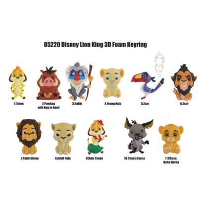 Disney 3D PVC-Taschenanhänger Display Lion King (24) – Bild 3
