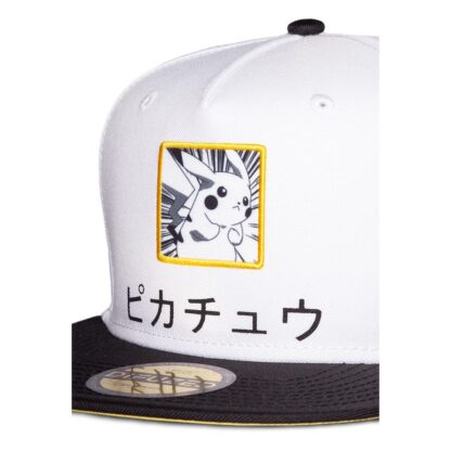 Pokémon Snapback Cap Pikachu Black, White, Yellow – Bild 3