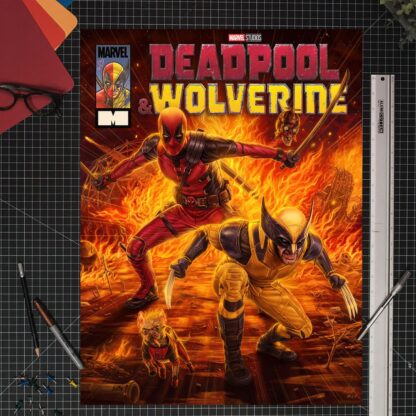 Marvel Kunstdruck Deadpool & Wolverine 46 x 61 cm - ungerahmt – Bild 2