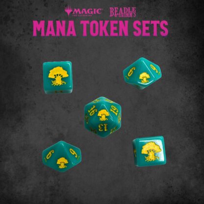 Magic the Gathering Dice and Token Pack Green Mana – Bild 4