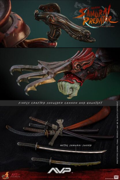 Alien vs. Predator Artist Collection Actionfigur 1/6 Akaoni Samurai Predator 35 cm – Bild 16