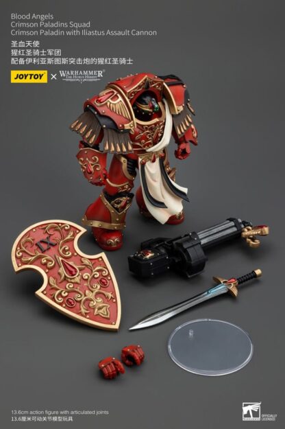 Warhammer The Horus Heresy Actionfigur 1/18 Blood Angels Crimson Paladins Squad Crimson Paladin with Iliastus Assault Cannon 14 cm – Bild 8