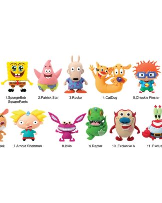 Nickelodeon Classics 3D PVC-Taschenanhänger Series 1 Display (24)