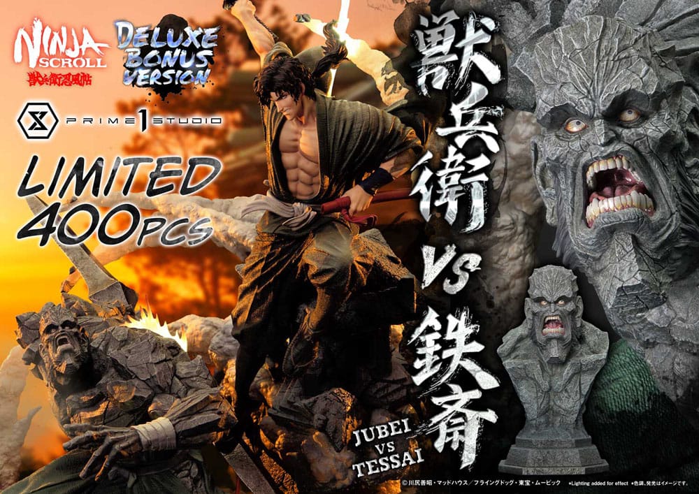 Ninja Scroll Ultimate Premium Masterline Series Statue 1/4 Jubei Versus Tessai Deluxe Bonus Version 101 cm – Bild 2
