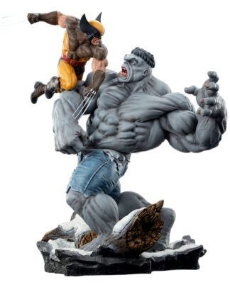 Marvel Statue Grey Hulk vs Wolverine 58 cm