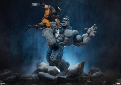 Marvel Statue Grey Hulk vs Wolverine 58 cm – Bild 3