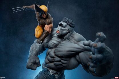 Marvel Statue Grey Hulk vs Wolverine 58 cm – Bild 4