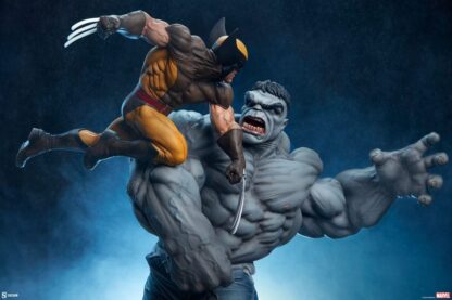 Marvel Statue Grey Hulk vs Wolverine 58 cm – Bild 5