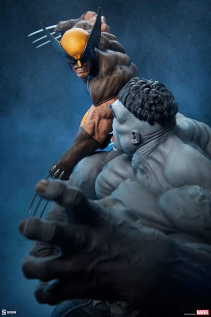 Marvel Statue Grey Hulk vs Wolverine 58 cm – Bild 6