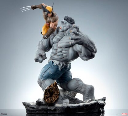 Marvel Statue Grey Hulk vs Wolverine 58 cm – Bild 8