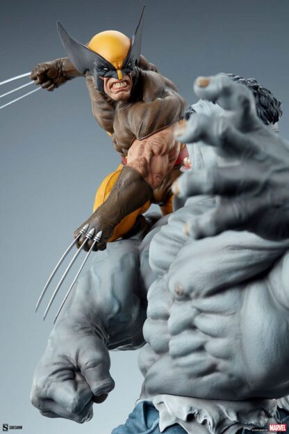 Marvel Statue Grey Hulk vs Wolverine 58 cm – Bild 12
