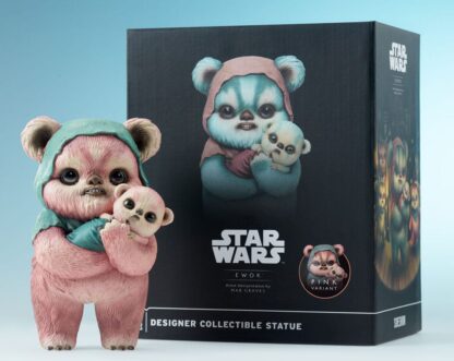 Star Wars Designer Statue Ewok by Mab Graves Pink Variant 18 cm – Bild 2