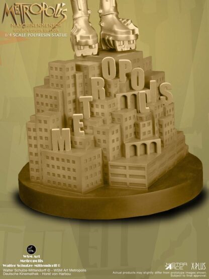 Metropolis Statue 1/4 Maschinenmensch Metallic Gold 40 cm – Bild 6