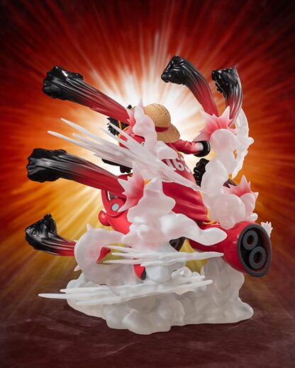 One Piece Figuarts ZERO Extra Battle PVC Statue Monkey D. Luffy -Gum Gum Hawk Gatling- 19 cm – Bild 4