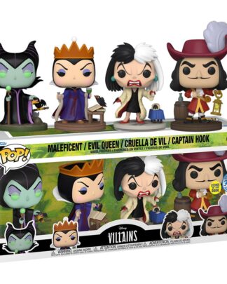 Disney Villains POP! Movies Vinyl Figuren 4er-Pack Villains (GW)(EMEA) 9 cm