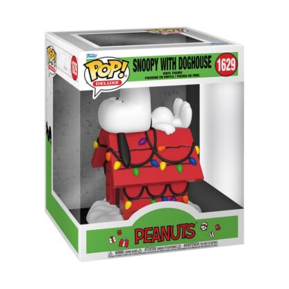 Die Peanuts - Fröhliche Weihnachten POP! Deluxe Vinyl Figur Snoopy & Doghouse 9 cm – Bild 2