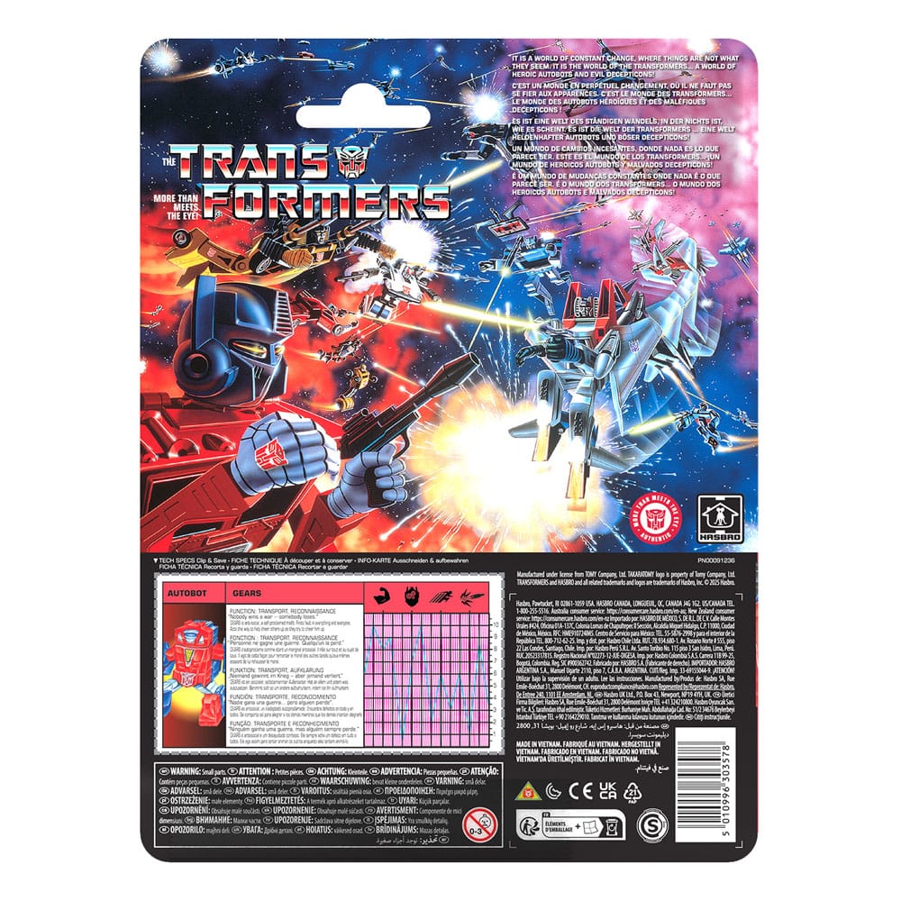The Transformers Retro G1 Actionfigur Autobot Gears 12 cm – Bild 2