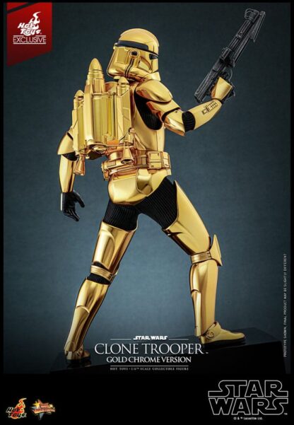 Star Wars Actionfigur 1/6 Clone Trooper (Gold Chrome Version) Exclusive 30 cm – Bild 4