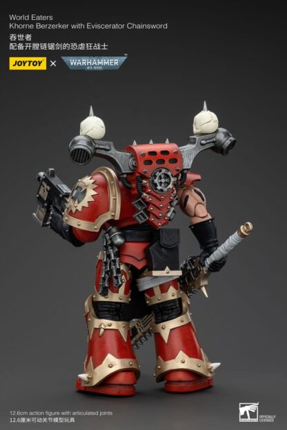 Warhammer 40k Actionfigur 1/18 World Eaters Khorne Berzerker with Eviscerator Chainsword 13 cm – Bild 3