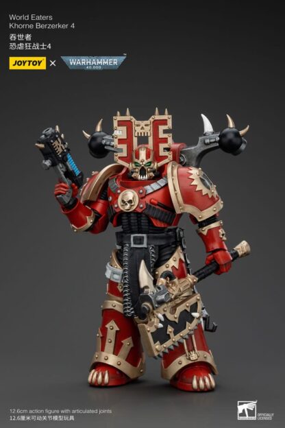 Warhammer 40k Actionfigur 1/18 World Eaters Khorne Berzerker 4 13 cm – Bild 2
