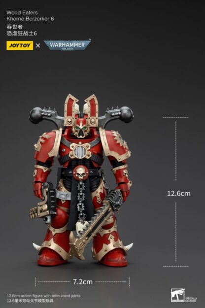 Warhammer 40k Actionfigur 1/18 World Eaters Khorne Berzerker 6 13 cm – Bild 6