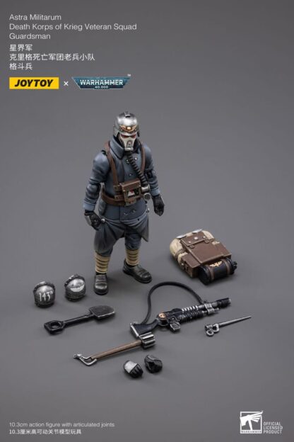 Warhammer 40k Actionfigur 1/18 Astra MilitarumDeath Korps of Krieg Veteran Squad Guardsman 11 cm – Bild 3