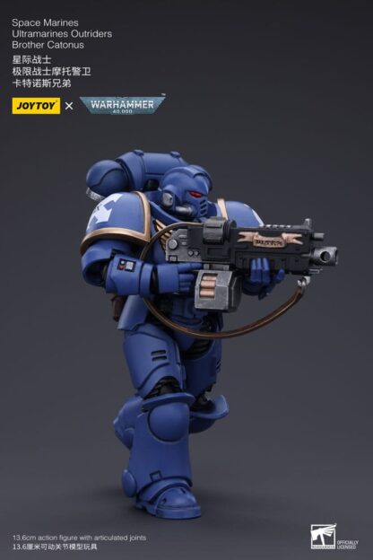 Warhammer 40k Actionfigur 1/18 Space Marines Ultramarines Outriders Brother Catonus 14 cm – Bild 2