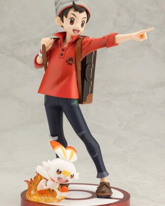 Pokémon ARTFXJ Statue 1/8 Victor & Hopplo 21 cm