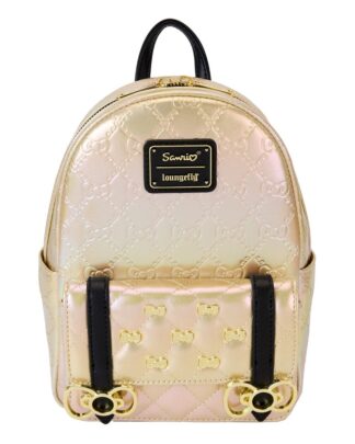 Hello Kitty 50th Anniversary by Loungefly Mini Rucksack Metallic Gold