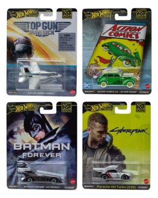 Hot Wheels Premium Diecast Fahrzeuge 1/64 Pop Culture 979F Sortiment (10)