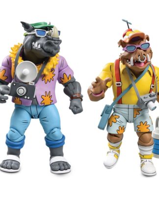 Teenage Mutant Ninja Turtles (Cartoon 1980) Actionfiguren 2er-Pack Vacation Bebop and Rocksteady 18 cm