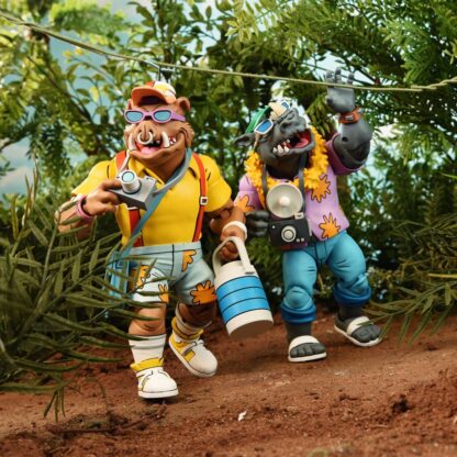 Teenage Mutant Ninja Turtles (Cartoon 1980) Actionfiguren 2er-Pack Vacation Bebop and Rocksteady 18 cm – Bild 14