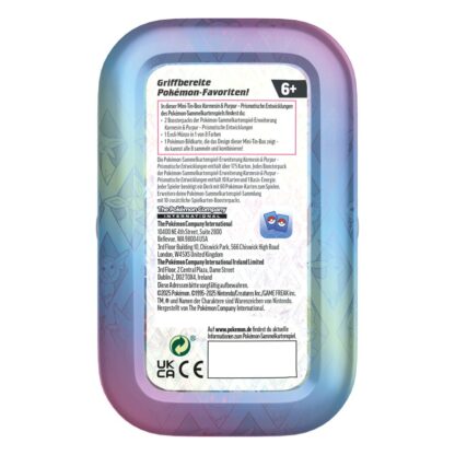 Pokémon TCG Mini Tin Karmesin & Purpur 8.5 Prismatische Entwicklungen Display (8) *Deutsche Version* – Bild 2