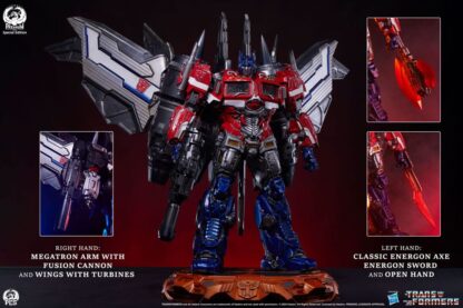 Transformers Museum Scale Statue Optimus Prime Jet Convoy Edition 87 cm – Bild 5