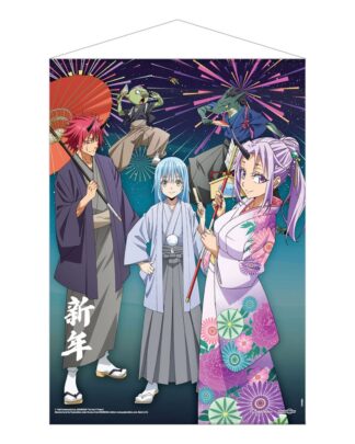 That Time I Got Reincarnated as a Slime Wandrolle New Year's Celebrations 50 x 70 cm
