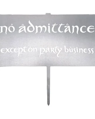 Der Herr der Ringe Metalbird No Admittance Sign 32 cm